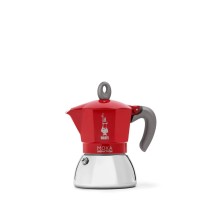 Italienische Kaffeemaschine Bialetti Moka Induction Rot Metall Aluminium 150 ml