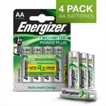 Rechargeable Batteries Energizer Accu Recharge Power Plus 2000 AA BP4 1,2 V AA HR6 (4 Units)