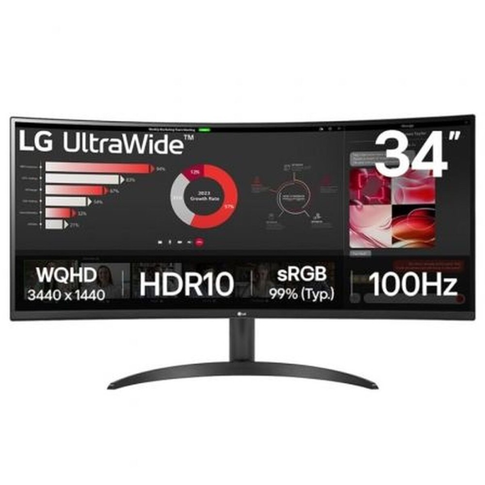 Écran LG 34WR50QK-B Wide Quad HD 34" 100 Hz