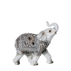 Decorative Figure Alexandra House Living White Acrylic Plastic Melamin Elephant 15 x 7 x 15 cm