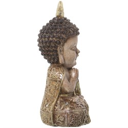 Deko-Figur Alexandra House Living Acryl Kunststoff Melamine Buddha 13 x 10 x 23 cm