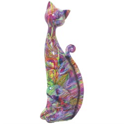 Figurine Décorative Alexandra House Living Acrylique Plastique Mélamine Chat