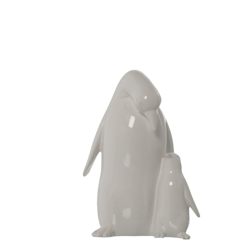 Figurine Décorative Alexandra House Living Blanc Céramique Pingouin