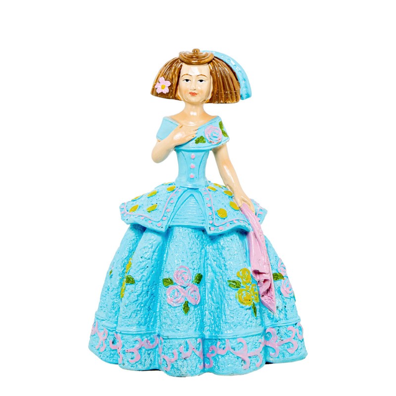 Figurine Décorative Alexandra House Living Menina Celeste Acrylique Plastique Mélamine