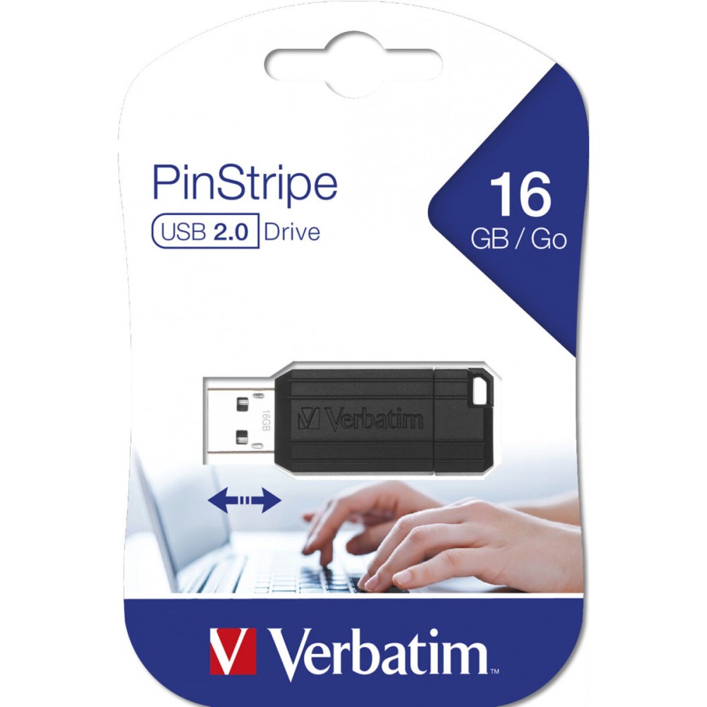 Clé USB Verbatim 49063 Noir 16 GB (1 Unité)