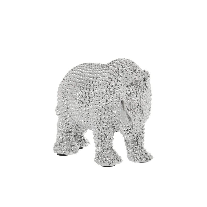 Figurine Décorative Alexandra House Living Argenté Acrylique Plastique Mélamine Rhinocéros