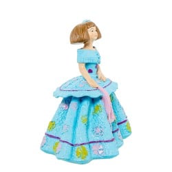 Figurine Décorative Alexandra House Living Menina Celeste Acrylique Plastique Mélamine