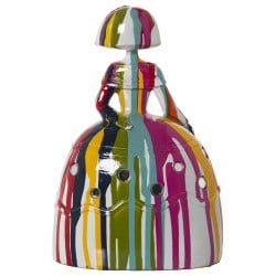 Decorative Figure Alexandra House Living Menina Multicolour Acrylic Plastic Melamin 14 x 9 x 21 cm