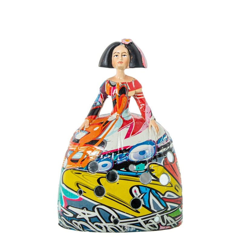 Figurine Décorative Alexandra House Living Menina Multicouleur Acrylique Plastique Mélamine 12 x 8 x 17 cm