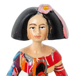 Figurine Décorative Alexandra House Living Menina Multicouleur Acrylique Plastique Mélamine 12 x 8 x 17 cm