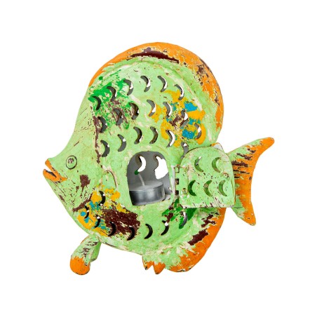 Decorative Figure Alexandra House Living Metal Fish Candleholder