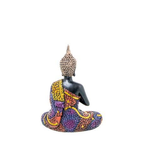 Deko-Figur Alexandra House Living Acryl Kunststoff Melamine Buddha 16 x 11 x 22 cm