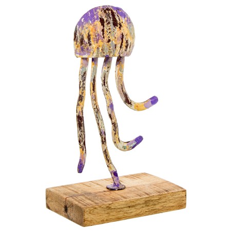 Decorative Figure Alexandra House Living Metal Jellyfish 15 x 10 x 26 cm