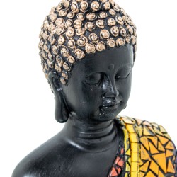 Deko-Figur Alexandra House Living Acryl Kunststoff Melamine Buddha 16 x 11 x 22 cm