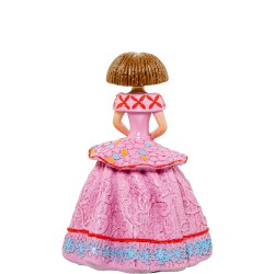 Deko-Figur Alexandra House Living Menina Rosa Acryl Kunststoff Melamine 11 x 11 x 15 cm