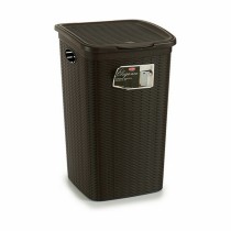 Laundry Basket Stefanplast Elegance Brown Plastic 50 L 36,5 x 54,5 x 38 cm (6 Units)