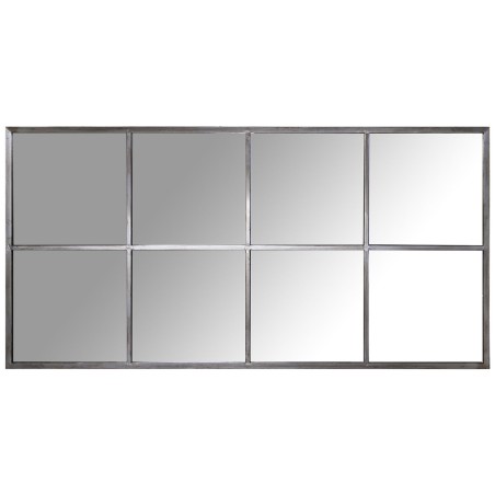 Wandspiegel Alexandra House Living Silberfarben Metall Fenster 8 x 151 x 79 cm