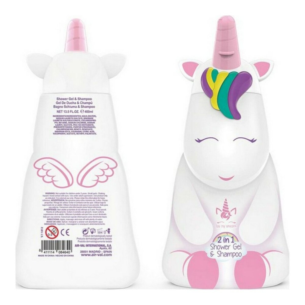 2-in-1 Gel et shampooing Eau My Unicorn Cartoon P8472 400 ml