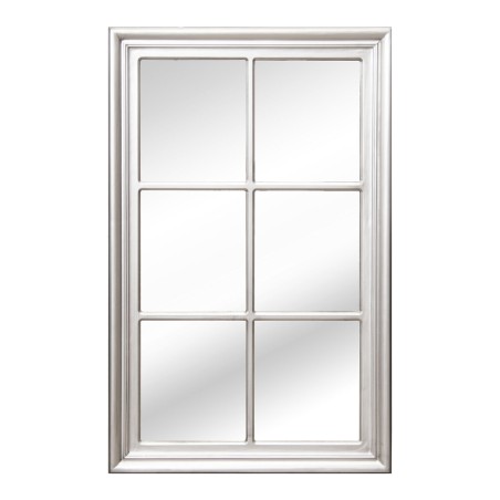 Wandspiegel Alexandra House Living Silberfarben Holz Fenster 5 x 101 x 65 cm