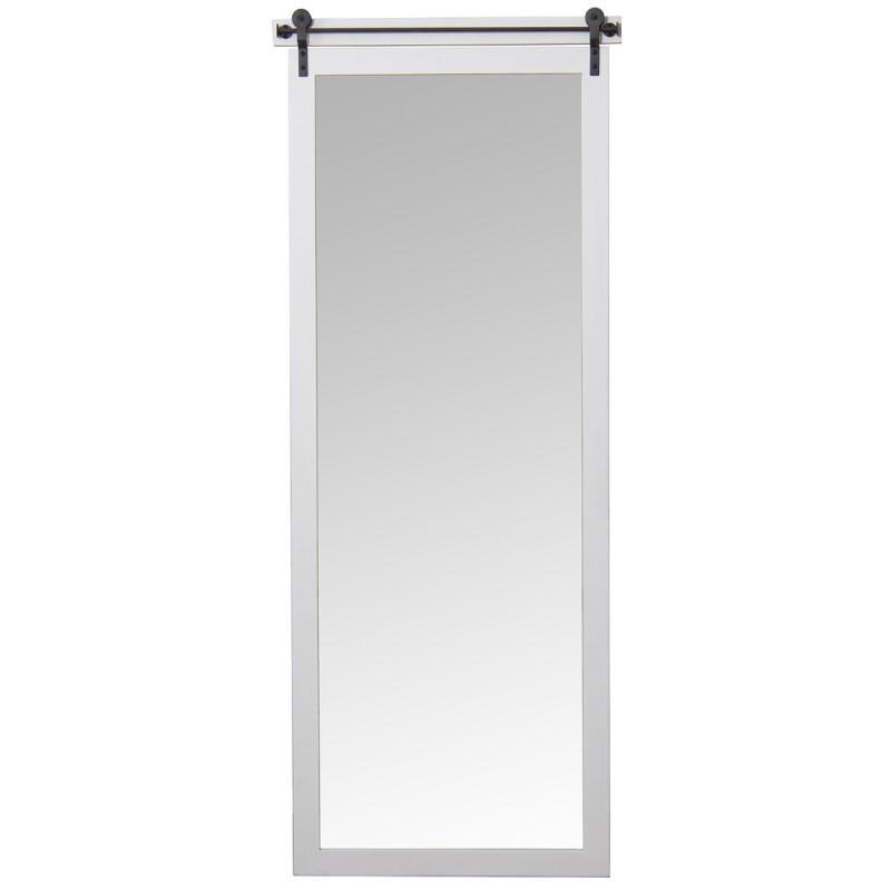 Wall mirror Alexandra House Living White Wood Rectangular 5 x 47 x 155 cm