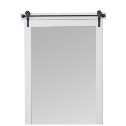 Wall mirror Alexandra House Living White Wood Rectangular 5 x 47 x 155 cm