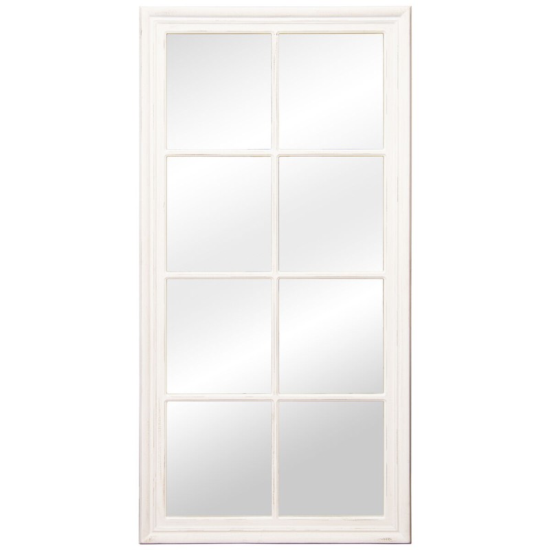 Wall mirror Alexandra House Living White Wood Rectangular 5 x 78 x 150 cm