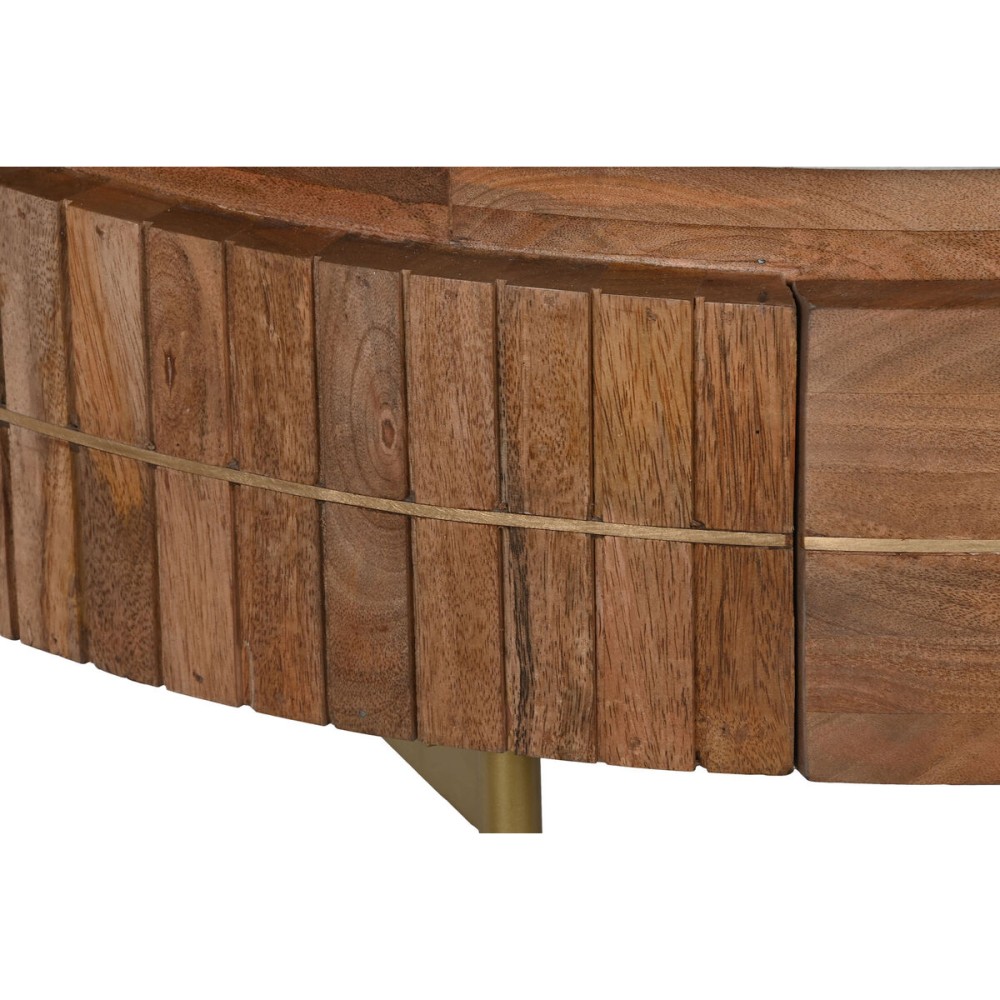 Table Basse DKD Home Decor Marbre Bois de manguier (85 x 85 x 45 cm)