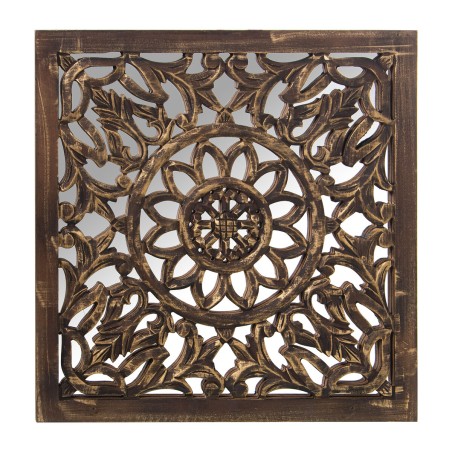 Retable décoratif Alexandra House Living Marron Bois 6 x 59 x 58 cm