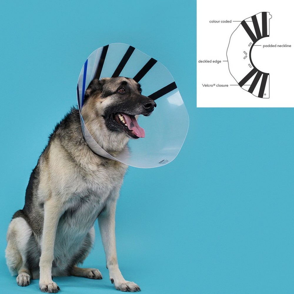 Elizabethan Dog Collar KVP EZ Clear (39-51 cm)