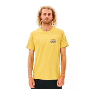 Men’s Short Sleeve T-Shirt Rip Curl Yellow Men