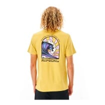 Men’s Short Sleeve T-Shirt Rip Curl Yellow Men