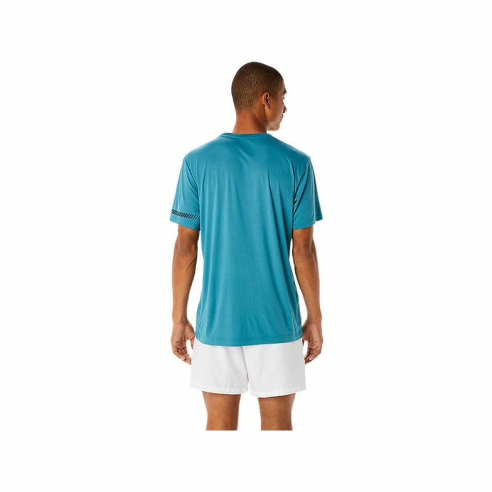 Herren Kurzarm-T-Shirt Asics Court Blau