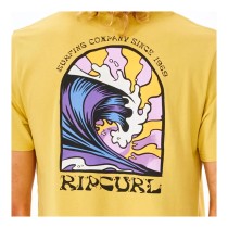 T-shirt à manches courtes homme Rip Curl Jaune Homme