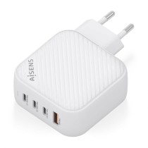 Wall Charger Aisens ASCH-100W4P028-W White 100 W (1 Unit)