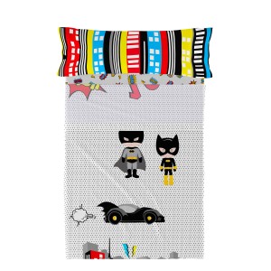 Bedding set HappyFriday Mr Fox Bat Multicolour Single 2 Pieces