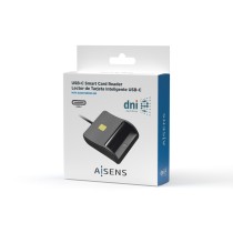 Lecteur de cartes DNI/SIP Aisens ASCR-SN03C-BK Noir