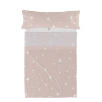 Jeu de draps HappyFriday Basic Kids Little star Rose Lit 1 persone 2 Pièces