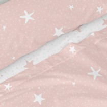 Jeu de draps HappyFriday Basic Kids Little star Rose Lit 1 persone 2 Pièces