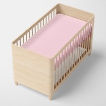 Fitted sheet HappyFriday BASIC KIDS Light Pink 70 x 140 x 14 cm