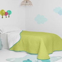 Bedspread (quilt) HappyFriday Basic Kids Arista Green 200 x 260 cm