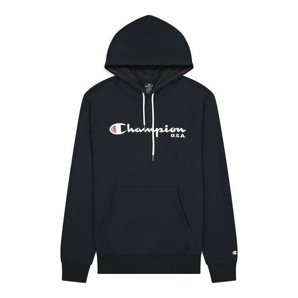 Sweat à capuche homme Champion Champion USA Logo Bleu foncé