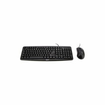 clavier et souris iggual QWERTY USB Noir Espagnol Qwerty