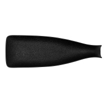 Tablett für Snacks Bidasoa Fosil Schwarz aus Keramik Tonerde Flasche 38,5 x 12,7 x 4,8 cm (9 Stück)