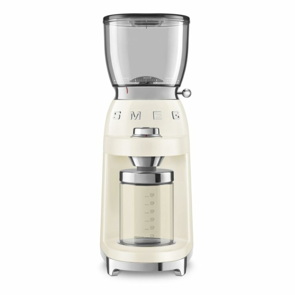 Electric Grinder Smeg CGF11CREU Transparent Cream 150 W 350 g