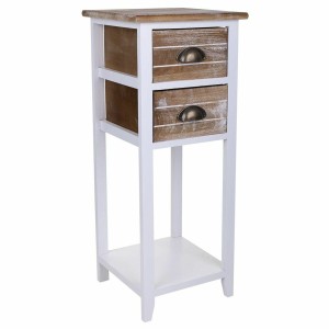 Table de Nuit Alexandra House Living Blanc 30 x 73 x 30 cm