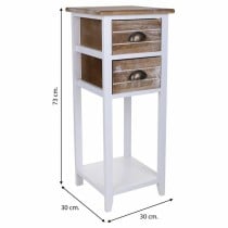 Nightstand Alexandra House Living White 30 x 73 x 30 cm