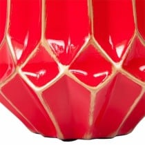 Vase Alexandra House Living Rouge Métal Céramique Verre 19 x 35 x 19 cm