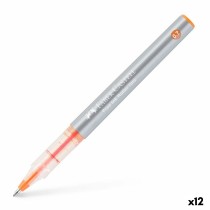 stylo à encre liquide Faber-Castell Roller Free Ink Orange 0,7 mm (12 Unités)