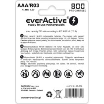 Piles Rechargeables EverActive EVHRL03-800 R03 AAA 1,2 V