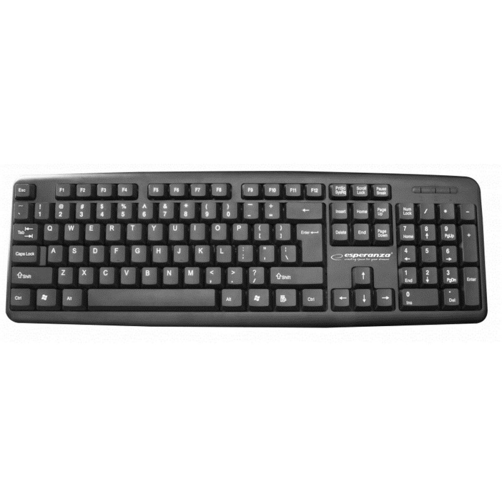 Clavier Esperanza EK134 Noir Multicouleur Monochrome